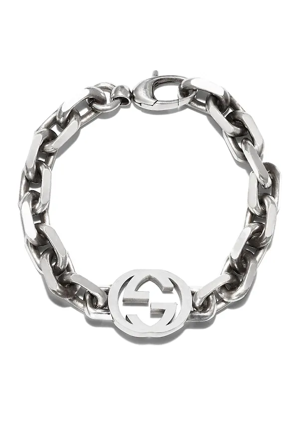 Gucci Interlocking G armband - Silverfärgad