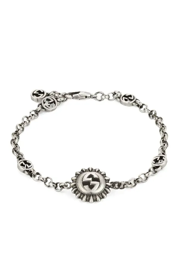 Gucci Interlocking G armband i sterlingsilver - Silverfärgad