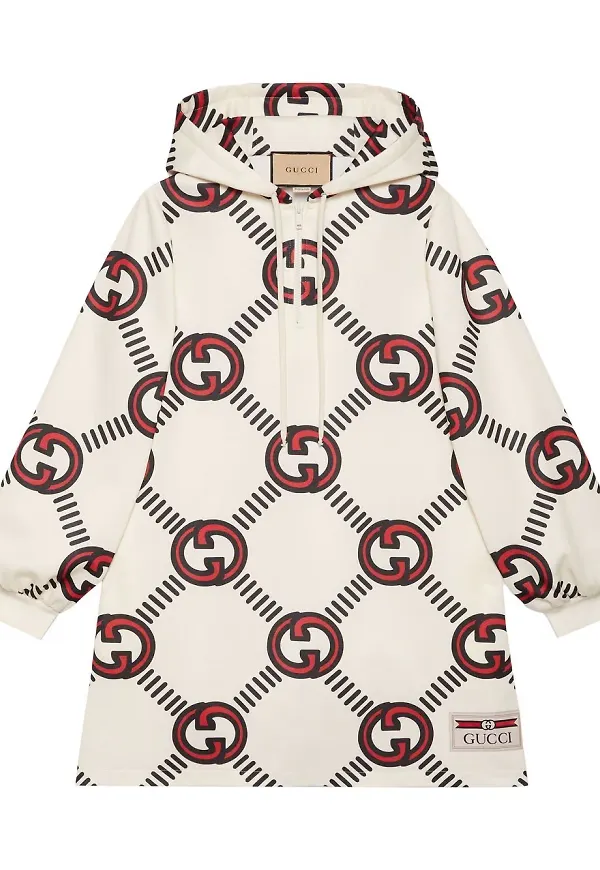 Gucci Interlocking G jerseyklänning - Vit