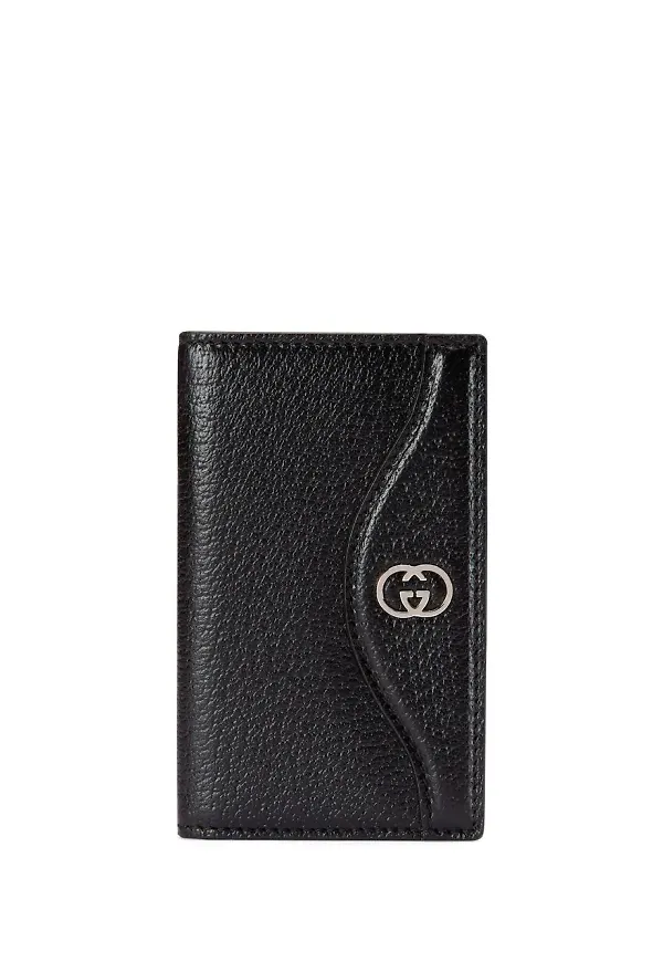Gucci Interlocking G korthållare - Svart