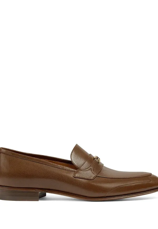 Gucci Interlocking G loafers - Brun