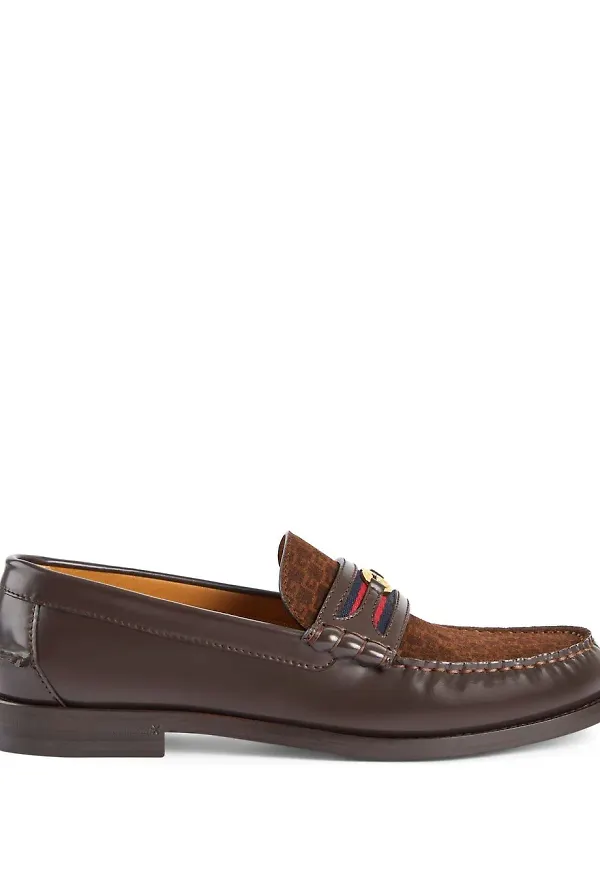 Gucci Interlocking G loafers - Brun