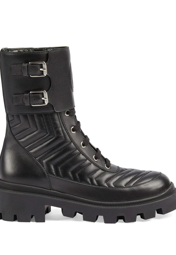 Gucci Interlocking G militärkängor - Svart