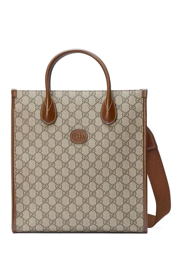 Gucci Interlocking G miniväska - Brun