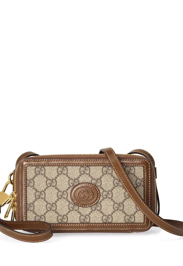 Gucci Interlocking G miniväska - Neutral