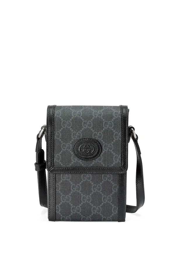 Gucci Interlocking G miniväska - Svart