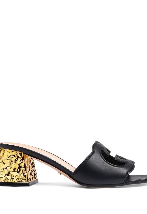 Gucci Interlocking G sandaler - Svart