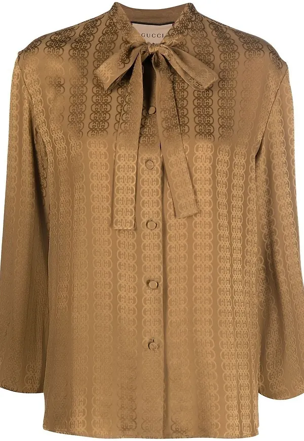 Gucci Interlocking G sidenblus - Neutral