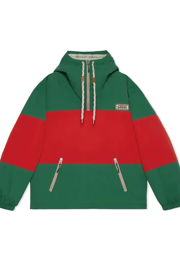 Gucci jacka med panel - Grön