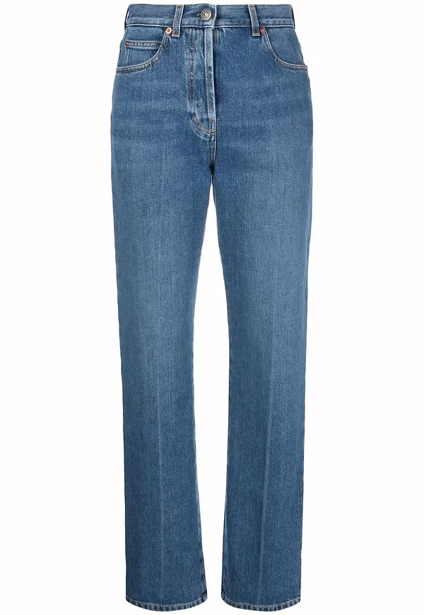 Gucci jeans med knäppning - Blå