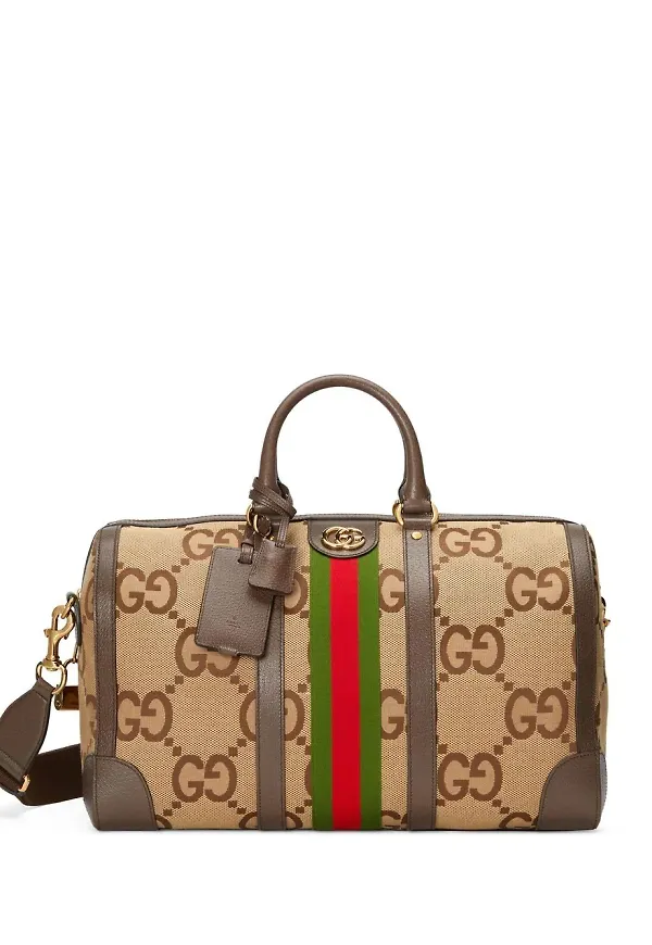 Gucci Jumbo GG duffelväska - Brun
