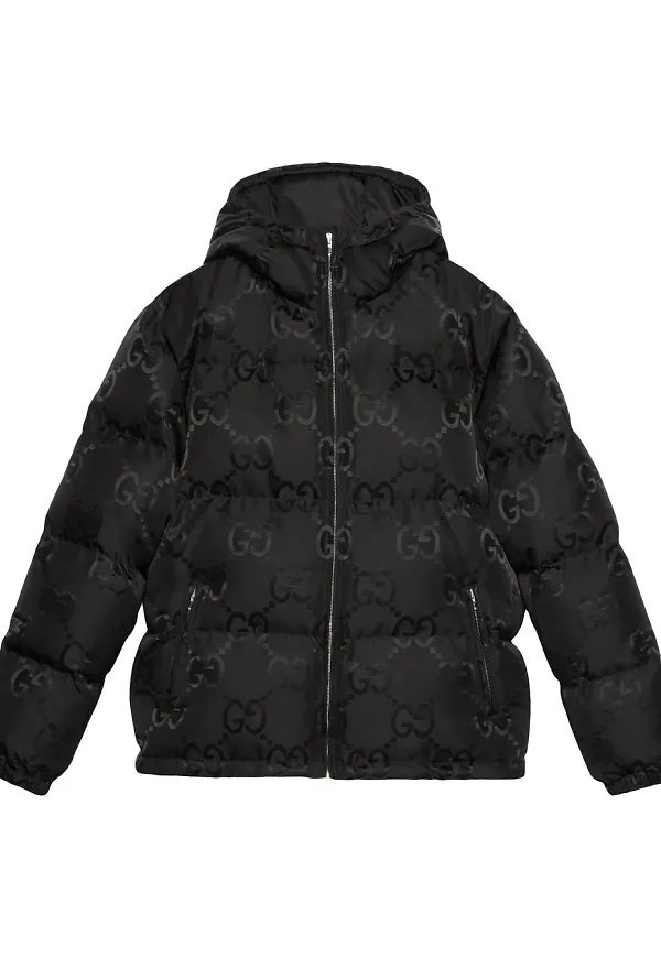 Gucci Jumbo GG kanvasjacka - Svart