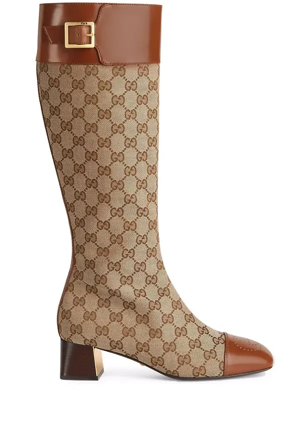 Gucci knähöga stövlar - Brun