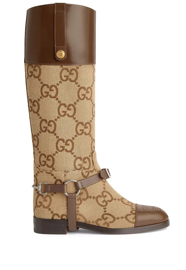 Gucci knähöga stövlar - Brun