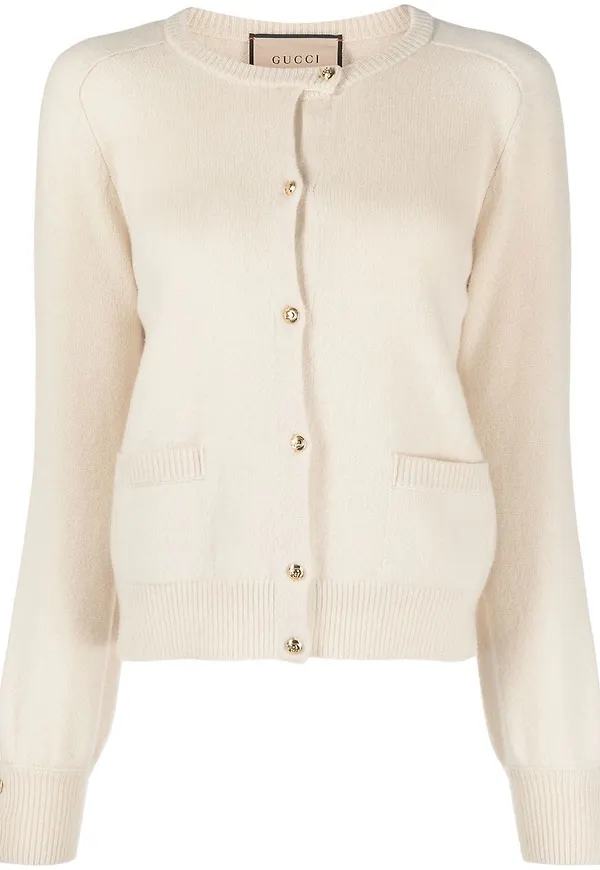 Gucci kofta med präglad logotyp - Neutral