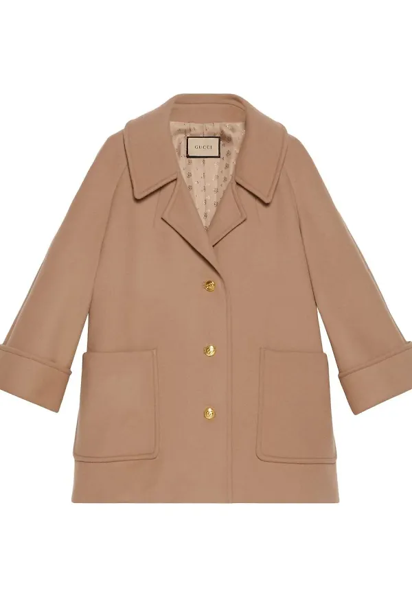 Gucci kort enkelknäppt rock - Neutral