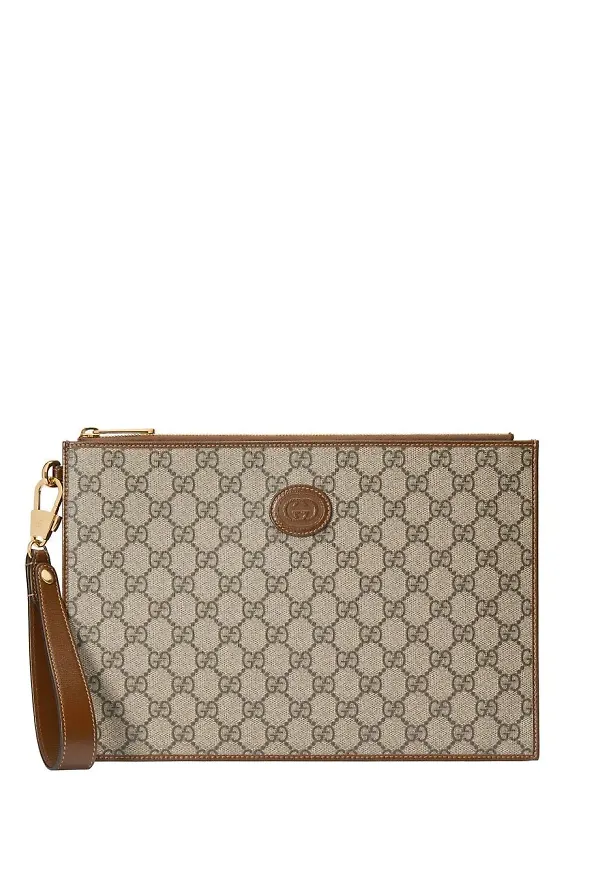 Gucci kuvertväska med monogram - Neutral