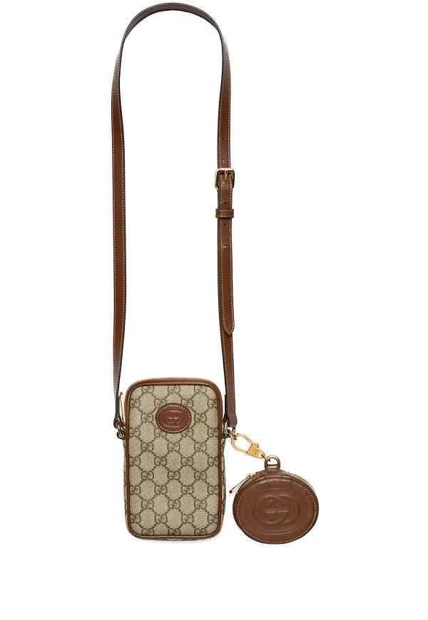 Gucci liten axelremsväska - Neutral