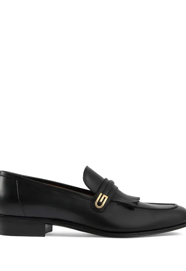 Gucci loafers med fransar - Svart