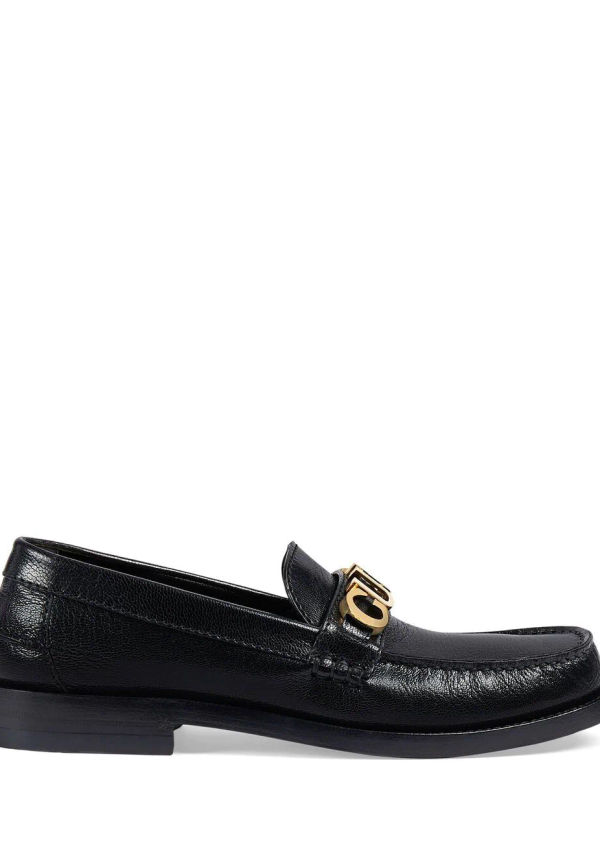 Gucci loafers med logotypplakett - Svart
