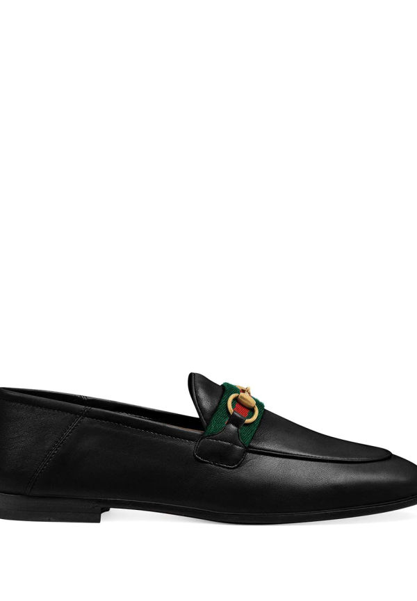 Gucci loafers med randdetalj - Svart