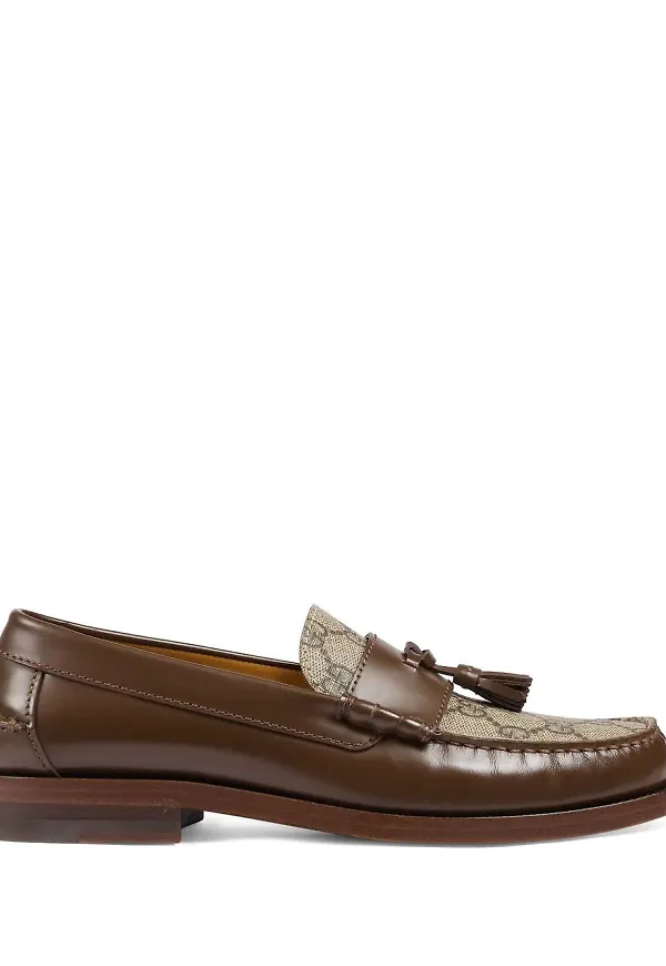Gucci loafers med tofs - Brun