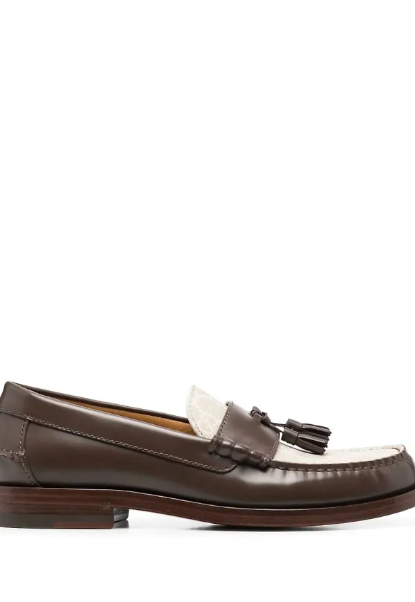 Gucci loafers med tofs - Brun