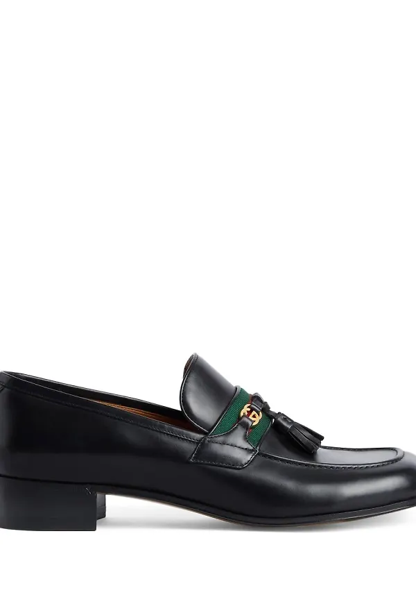 Gucci loafers med tofsar - Svart