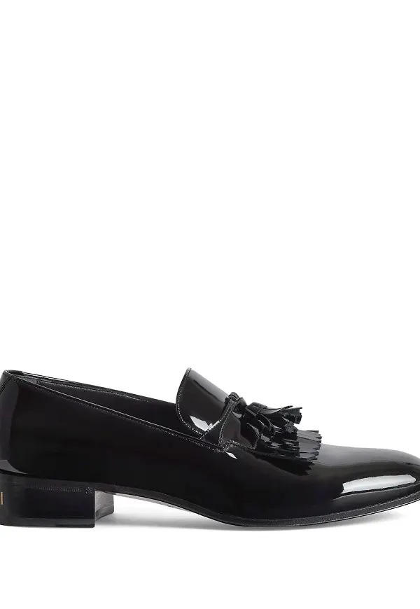 Gucci loafers med tofskant - Svart