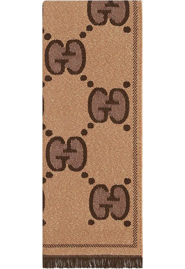Gucci logotypmönstrad halsduk - Neutral
