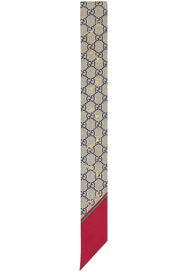 Gucci logotypmönstrad rosett - Neutral