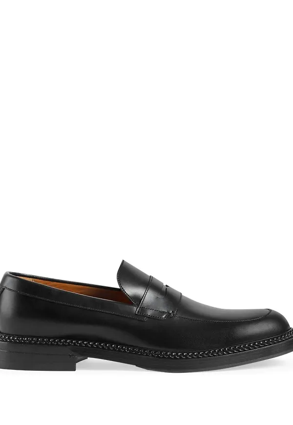 Gucci läderloafers - Svart