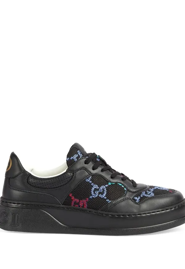 Gucci låga sneakers med panel - Svart