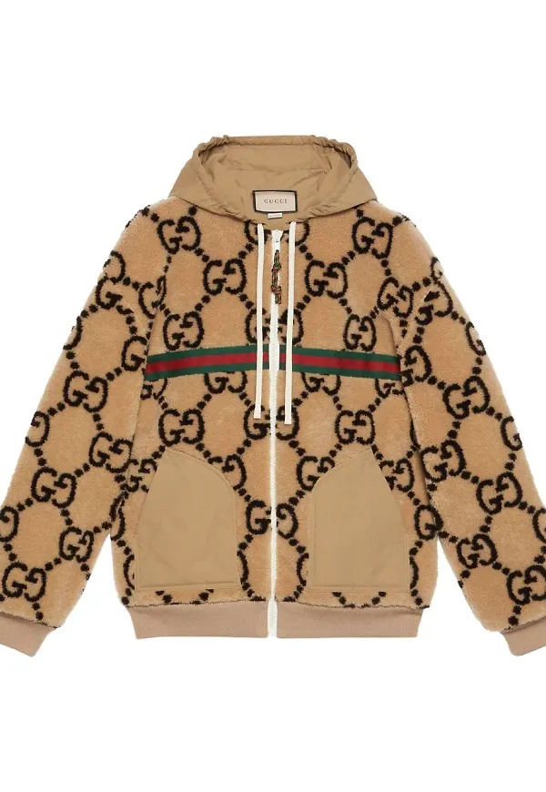 Gucci Maxi GG fleecejacka - Neutral