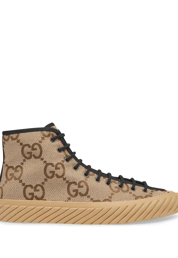 Gucci Maxi GG höga sneakers - Neutral