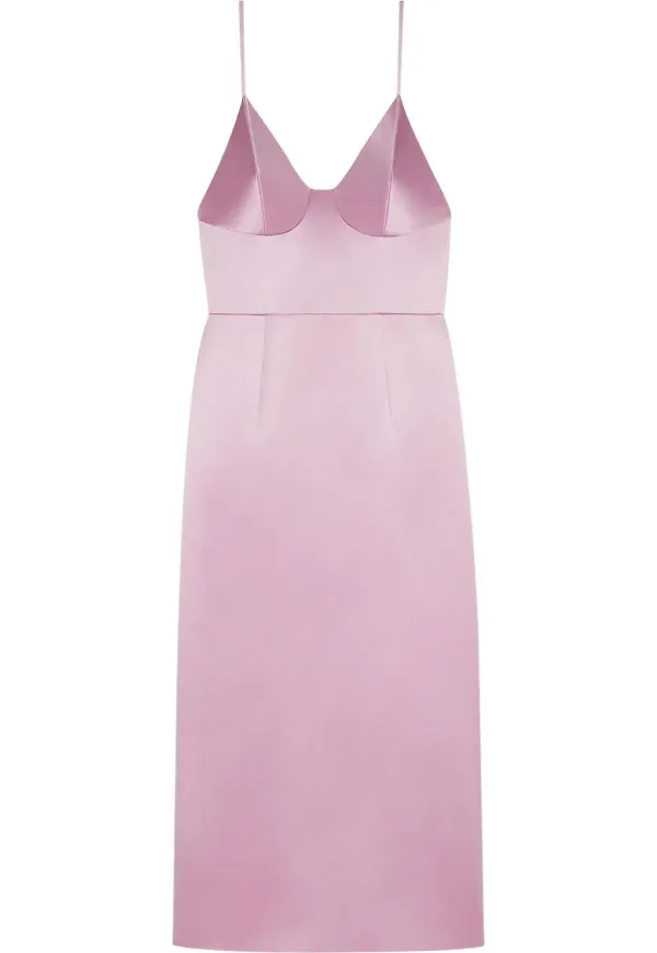 Gucci midiklänning i siden - Rosa