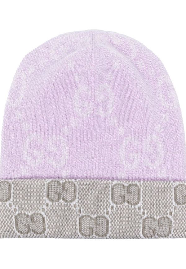 Gucci mössa med monogram - Rosa