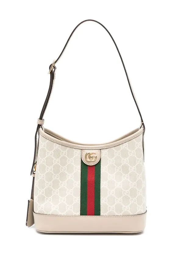Gucci Ophidia GG liten axelväska - Neutral
