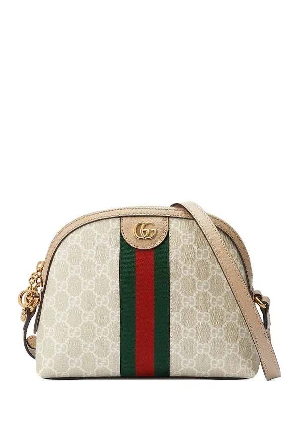 Gucci Ophidia GG liten axelväska - Neutral