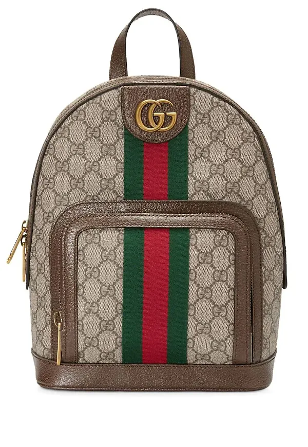 Gucci Ophidia GG liten ryggsäck - Brun