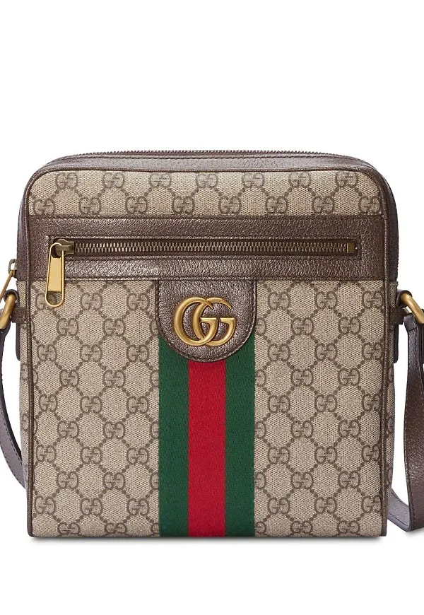 Gucci Ophidia GG liten väska - Brun