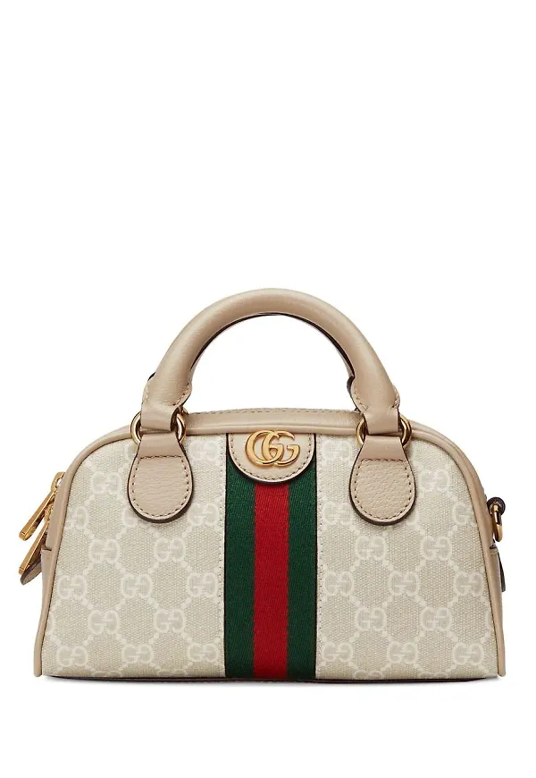 Gucci Ophidia GG liten väska med topphandtag - Neutral