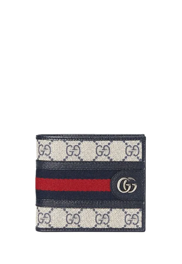 Gucci Ophidia GG Supreme plånbok - Blå