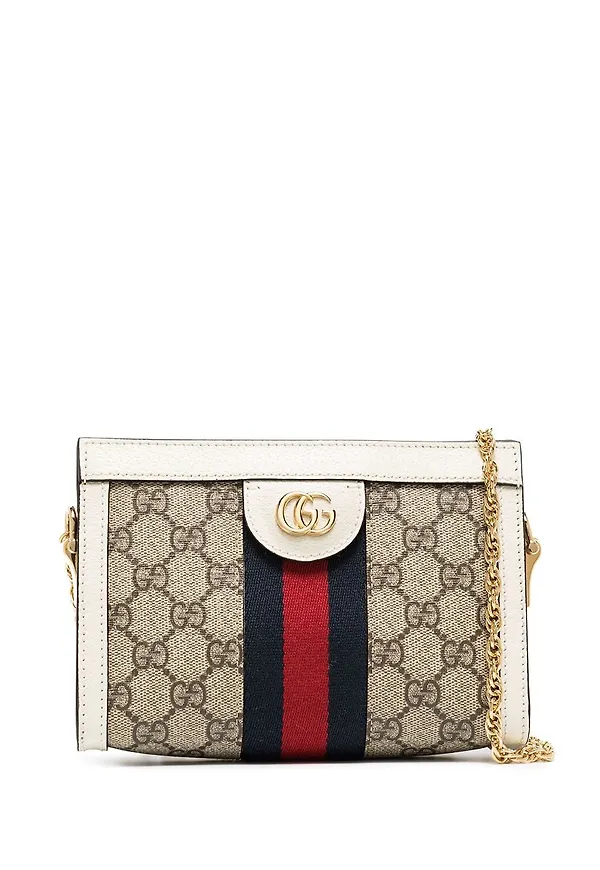 Gucci Ophidia liten axelväska - Neutral