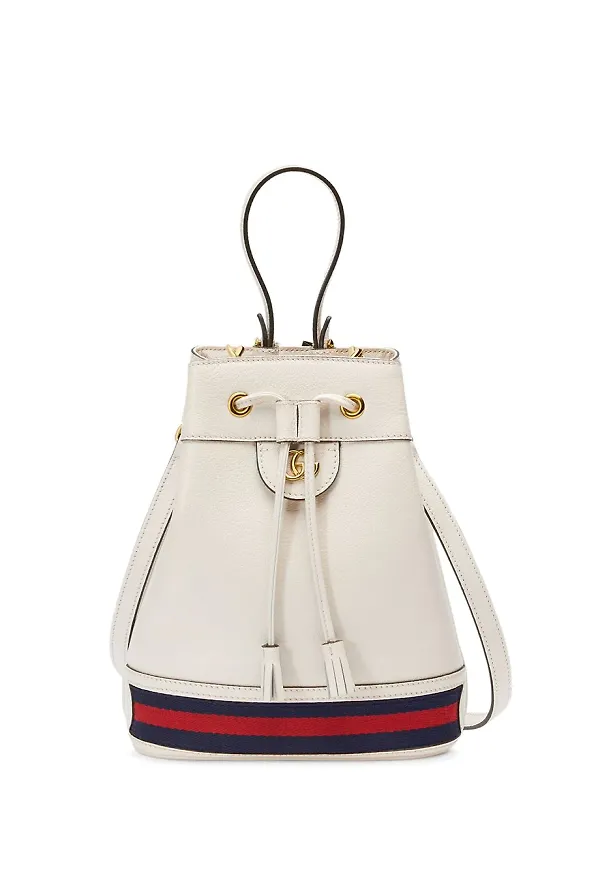 Gucci Ophidia liten bucket-väska - Vit
