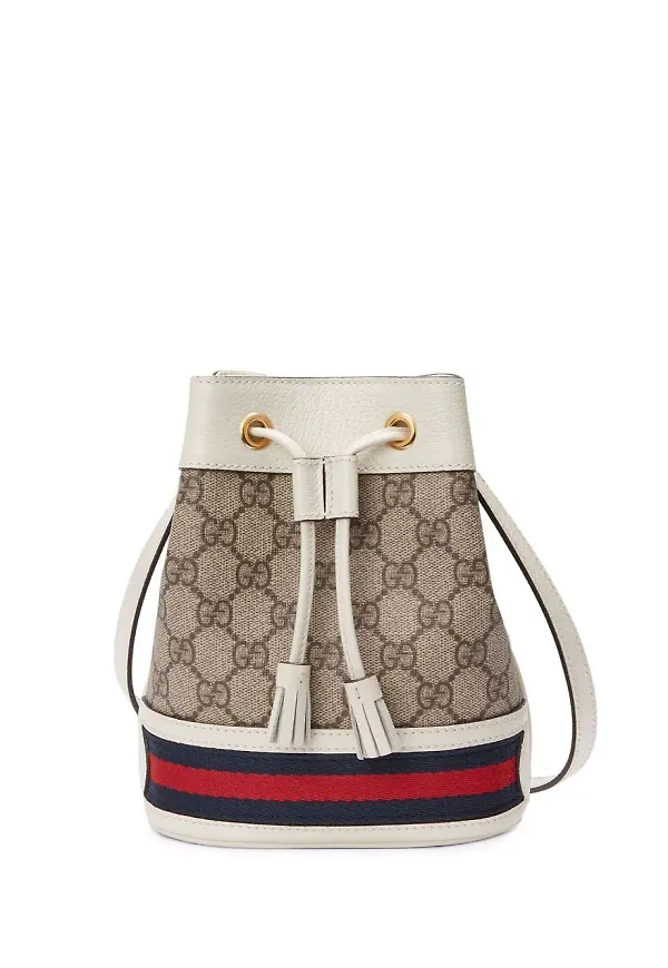 Gucci Ophidia liten bucketbag - Neutral