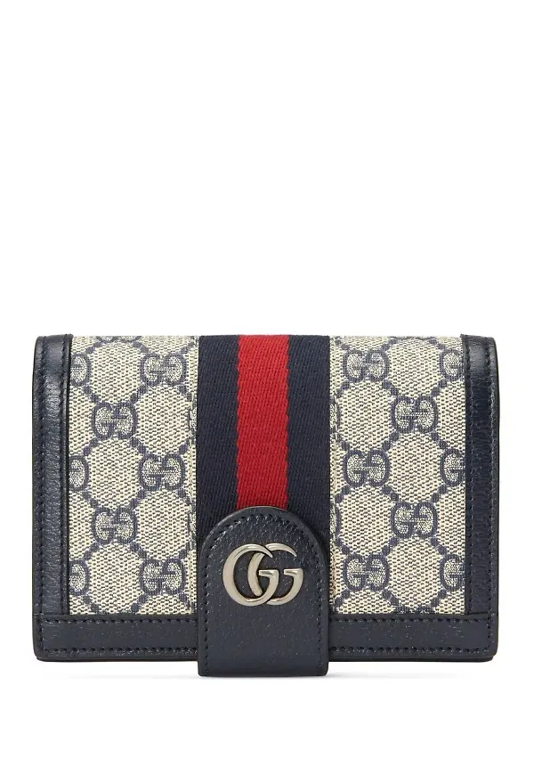 Gucci Ophidia plånbok med viklock - Blå