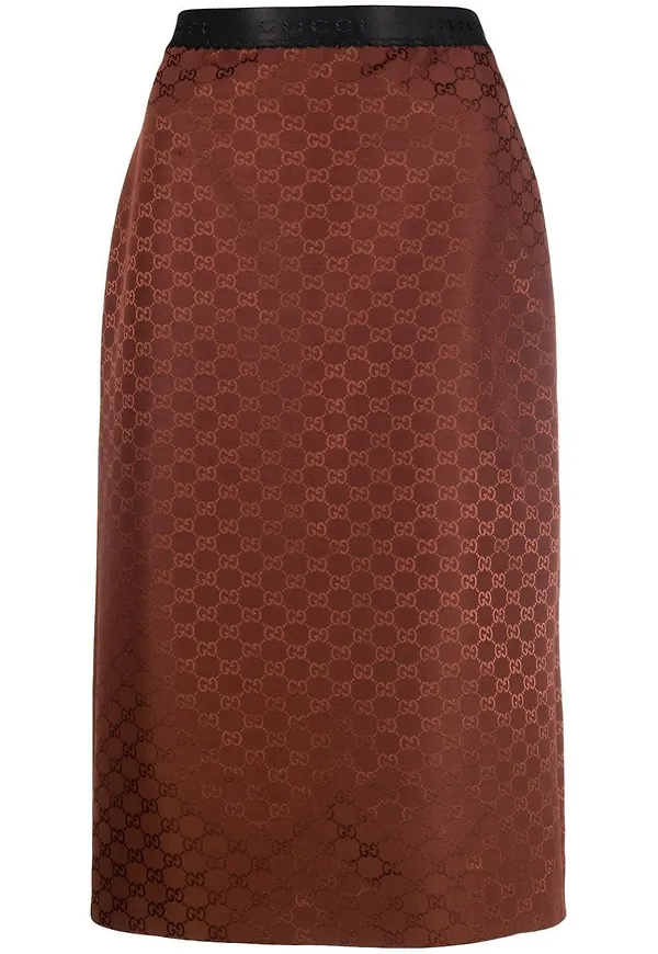 Gucci pennkjol - Brun