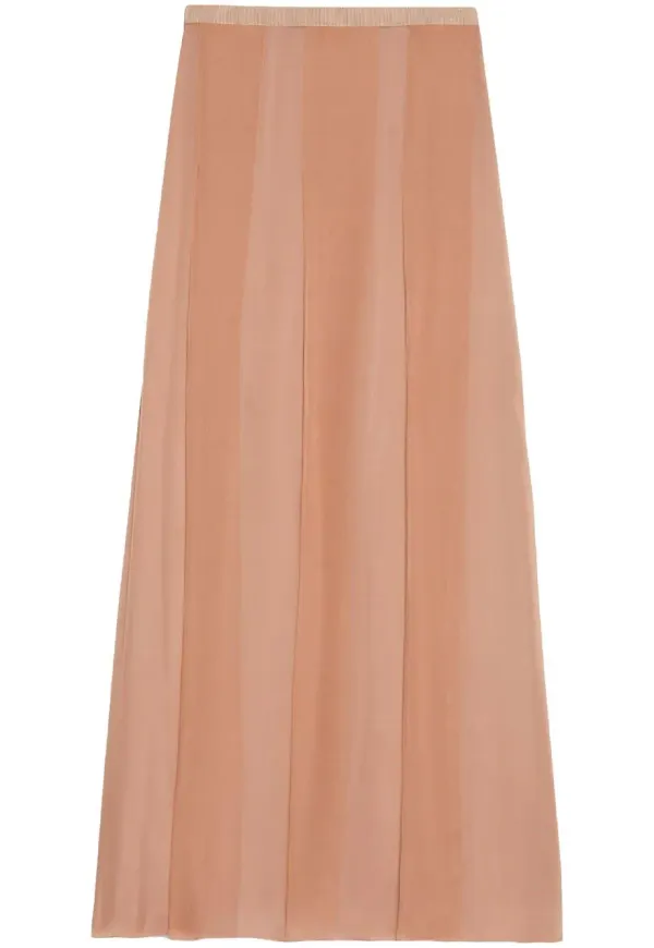 Gucci plisserad maxikjol - Neutral