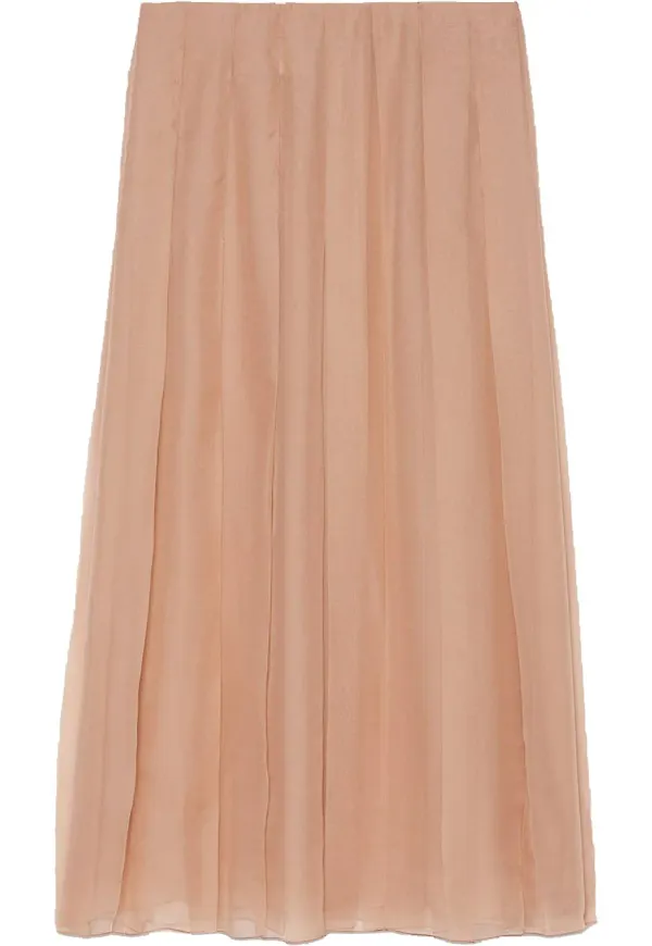 Gucci plisserad midikjol - Neutral